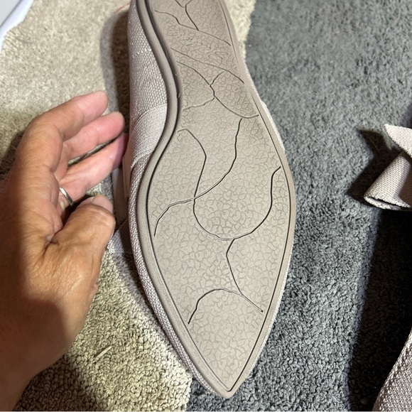 Skechers Cleo Point Feel Good Washable Knit Flats Memory Foam Womens 8.5 Taupe - Picture 12 of 13